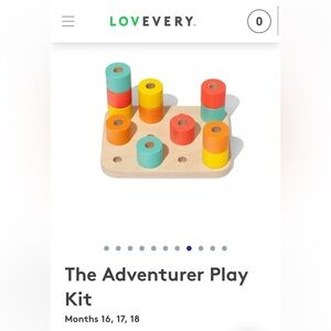 Lovevery Wooden Stacking Pegboard